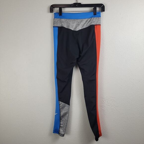 Nike Dri Fit Womens Multicolor Elastic Waist Compression Leggings Size Small - Picture 2 of 6